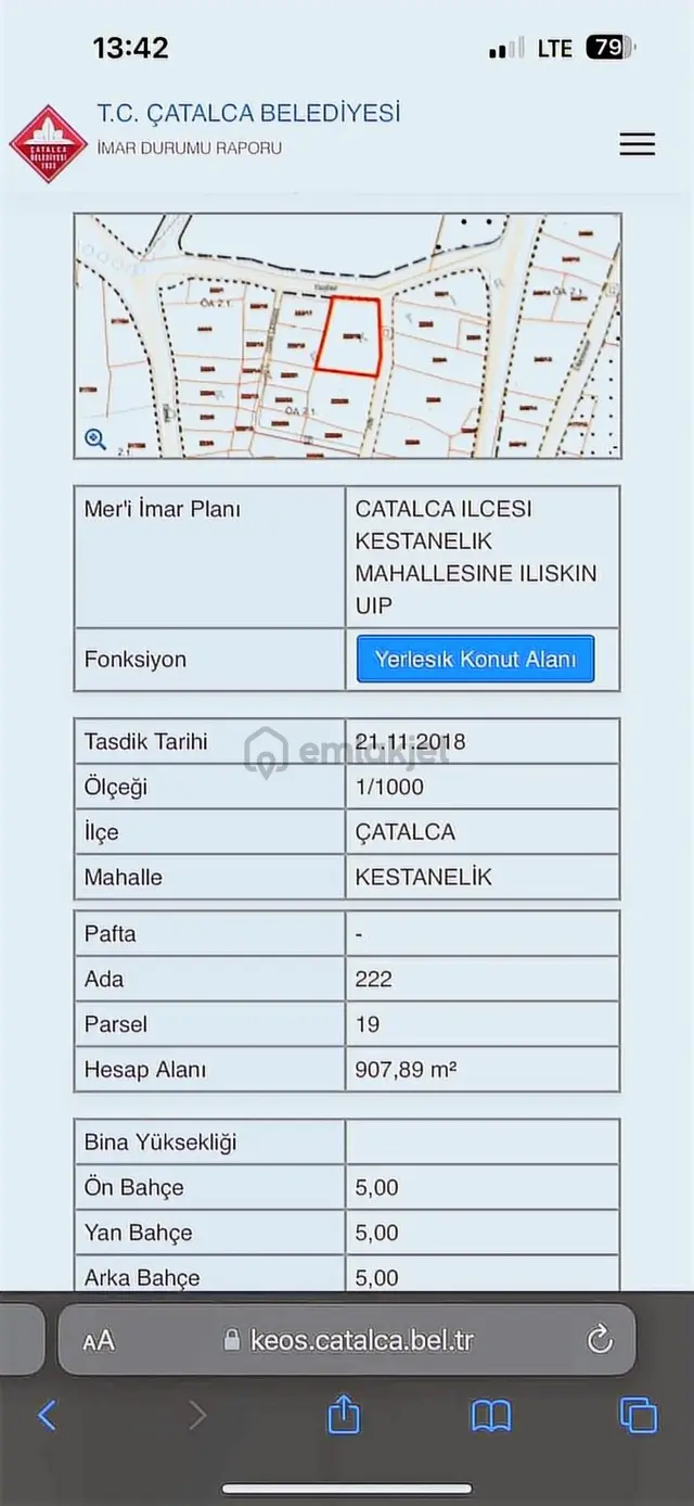 Dakik Emlaktan Kestanelik Mah 908m² Arsa İçinde 80m² Müstakil Ev 5