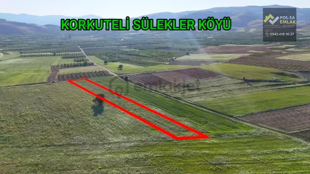 Korkuteli Sülekler De Satılık 2.277m2 Tarla Resmi Yolu Var 3