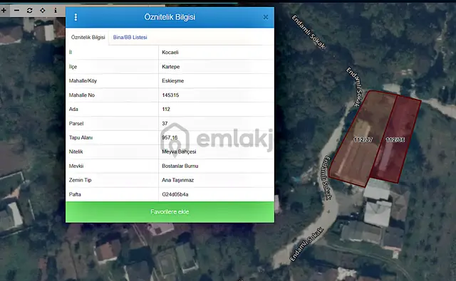 Kartepe Eşmede Göl Manzaralı 800 M2 Kapalı Alanlı Satılık Arazi 5