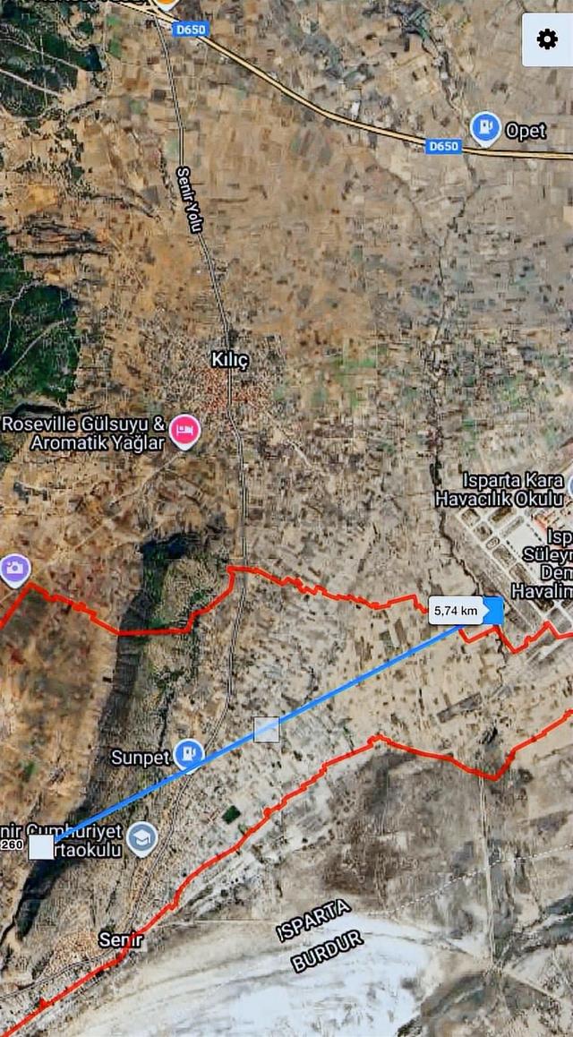Isparta Senir'de 529m2 Tek Tapu Yatırım Fırsatı 2