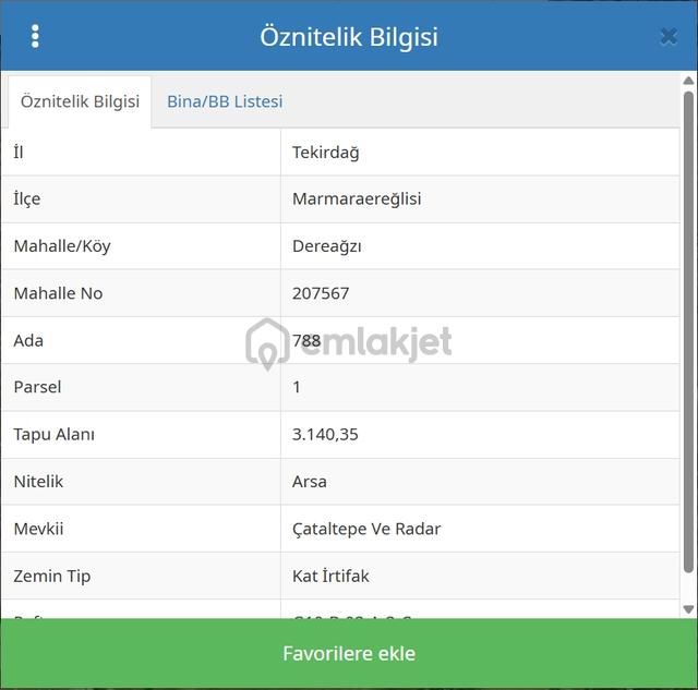 Tekirdağ Marmaraereğlisi Dereağzında E'5 Sıfır Kat İrtifaklı 2