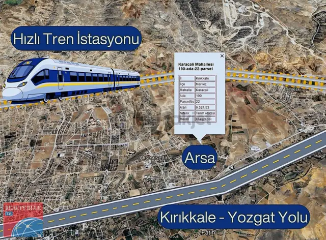 Kırıkkale Merkez Karacaali'de 6524 M2 Yatırımlık Fırsat Arsa 3