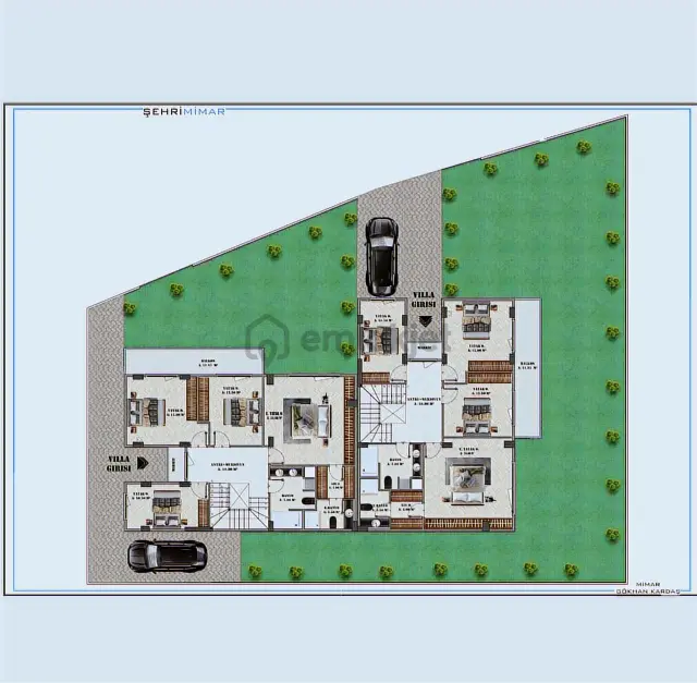 2026 Temmuz Anahtar Teslim Mükemmel 4+1 210 M2 Köşe İkiz Villa.. 2