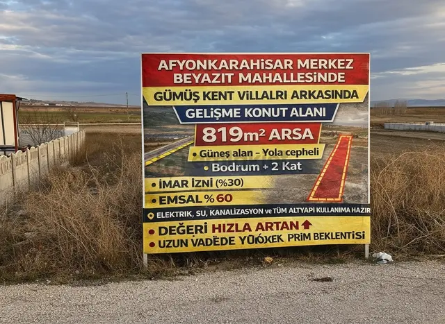 Beyazıt Mah. 819m² Fırsat Arsa 1