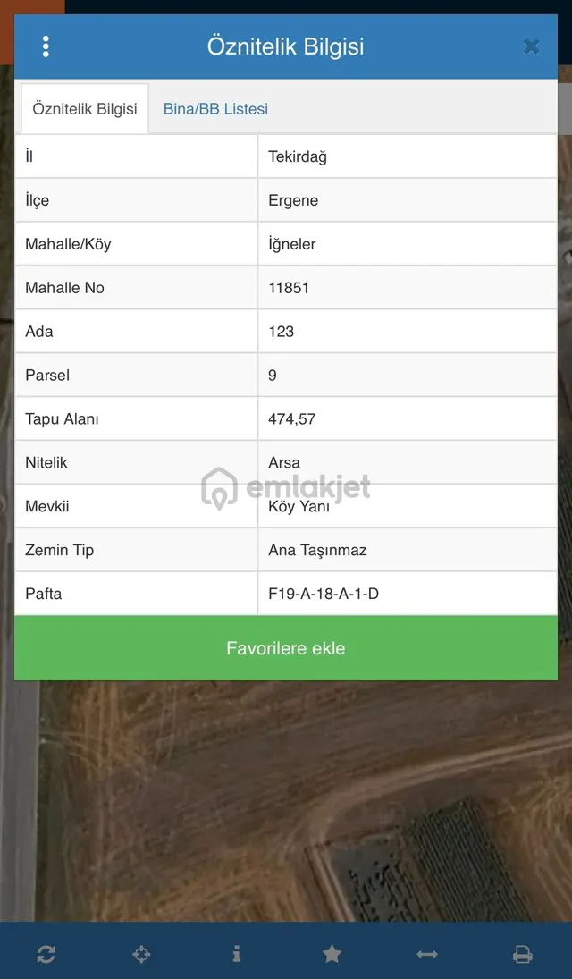 Ergene İğnelerde Konut İmarlı 474,57 M² Yatırımlık Satılık Arsa 3