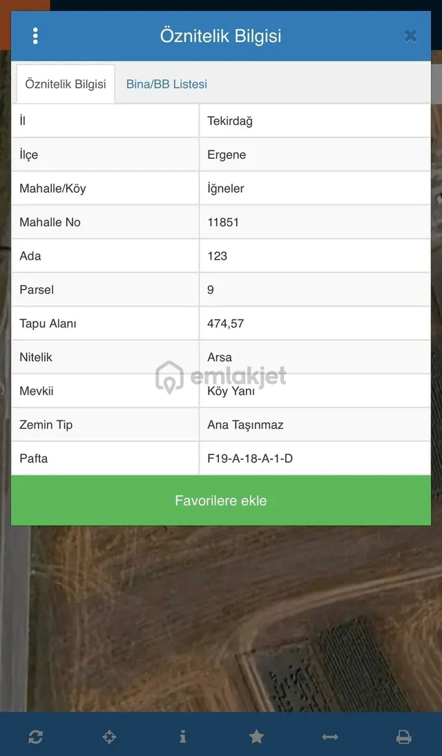 Ergene İğnelerde Konut İmarlı 474,57 M² Yatırımlık Satılık Arsa 1