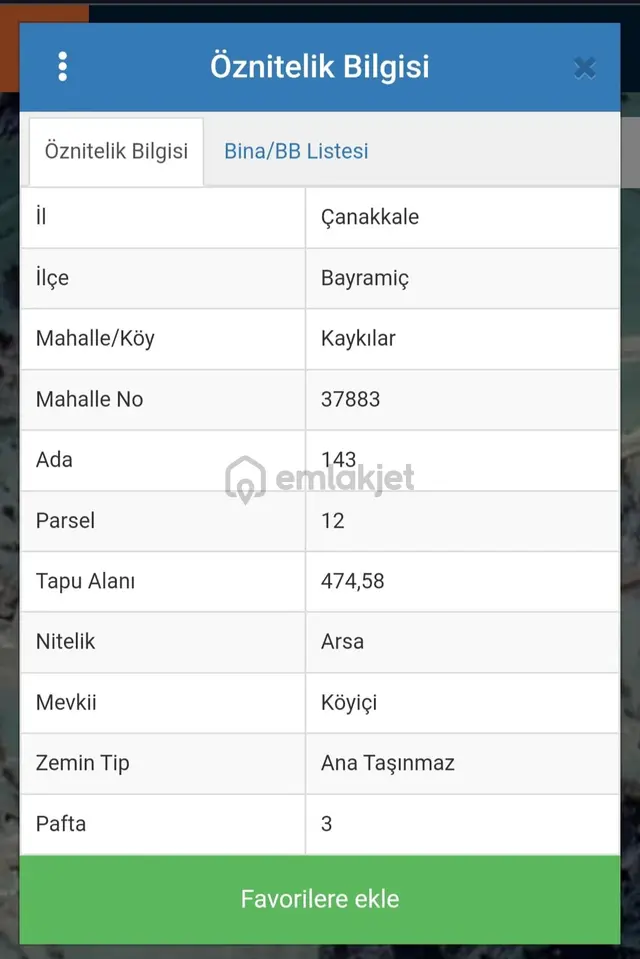 Kazdağlarının Muhteşem Doğasında İmarlı Arsa (bayramiç-kaykılar) 1