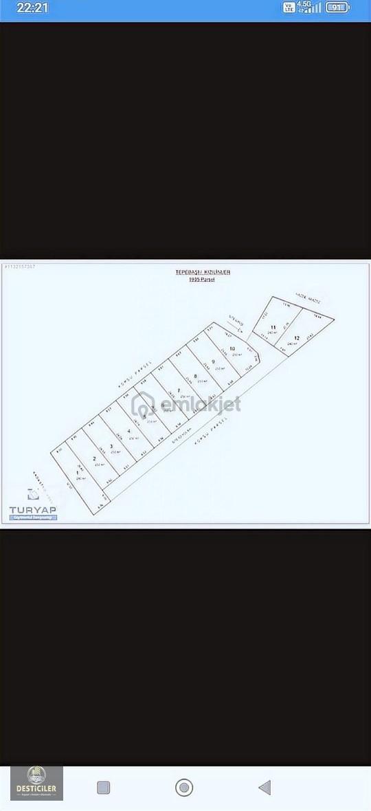 Au Desticiler Kızılinler Köyünde 250m2 Satılık Hobi Bahçeleri 3