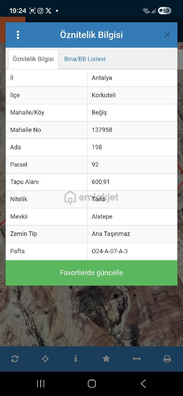 Korkuteli-elmalı Karayolu Üzerinde Sahibinden Satılık Tarla 1