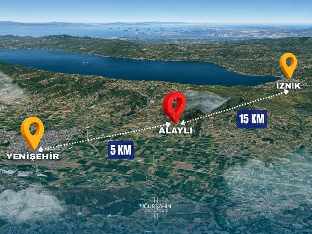 Bursa Yenişehir'dealaylı Köyün'de Fırsat Fiyat Satılık Tarla 4