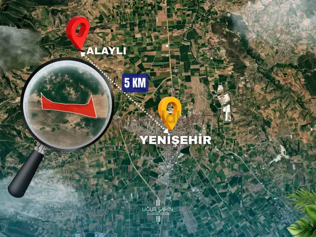 Bursa Yenişehir'de 1750 M2 Fırsat Fiyata Satılık Tarla 2