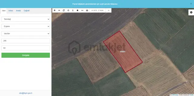 Çorlu-ergene-vakıflarda Satılık 1396m2 Hisse 3
