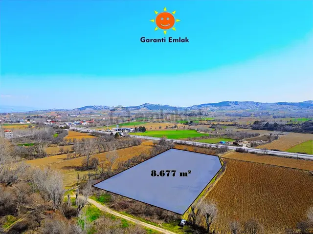 ▒ Garanti Emlak'tan, Şehrin Dibinde, Yola Cephe 8.678 M² Arsa ▒ 3
