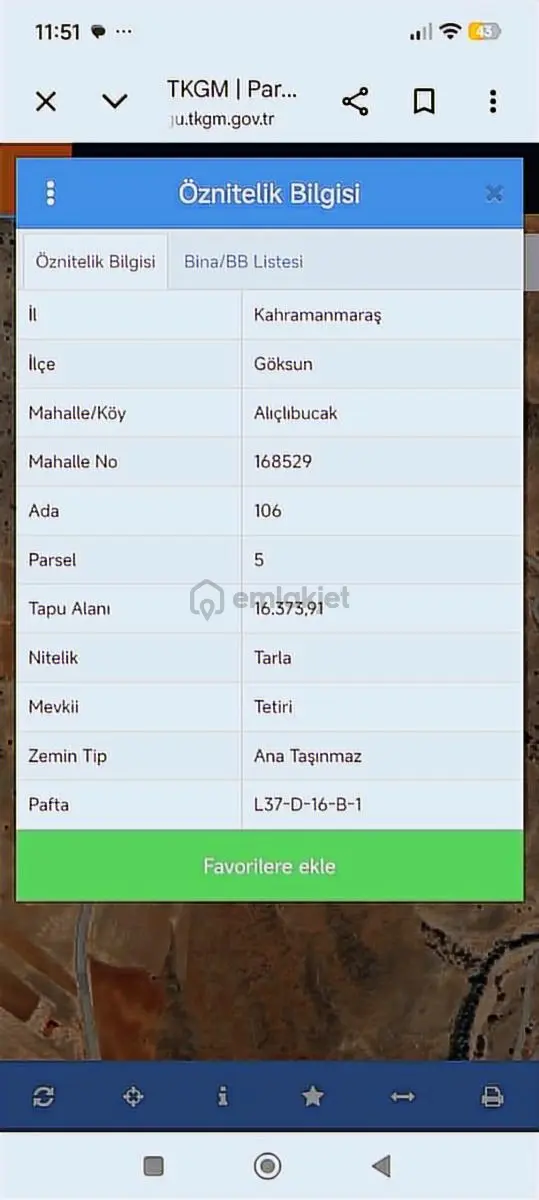 Tok Emlak'tan Alışlıbucak Mahallesi'nde Satılık Arazi 3
