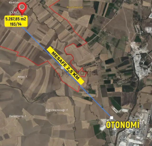 Çubuk Dumlupınar'da 5267 M² Yatırımlık Arsa, Esenboğa Havaalanı Ve Üniversite Yanı Başında! 2
