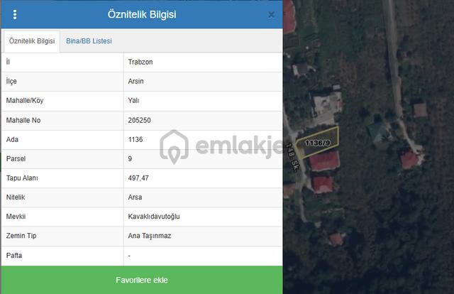 Arsin Yalı Mahallesin'de Satılık İmarlı Arsa 2
