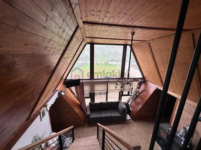 Doğa İçinde Tam Donanımlı Ahşap Villa Yaz Kış Oturuma Hazır 3