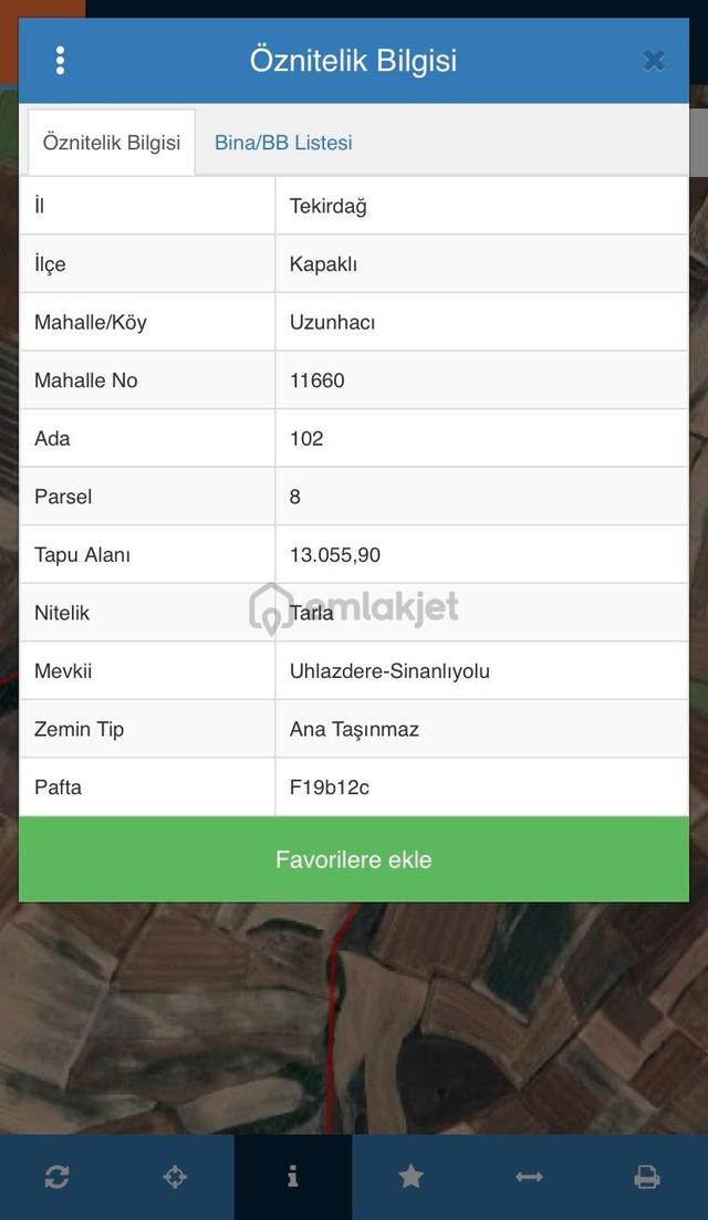 Akgün Kurumsal'dan Kapaklı Uzunhacı Köyünde Satılık 815 M2 Tarla 4