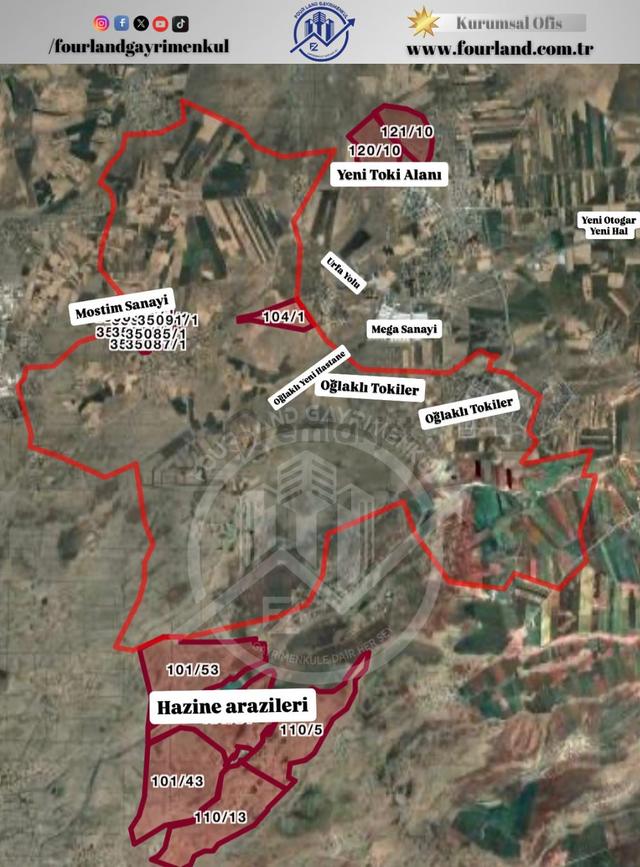 Four Land'den Oğlaklı 104/ Parselde Satılık Yatırımlık Arazi 3
