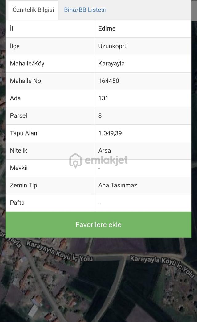 Edirne Uzunköprü Karayayla Satılık İmarlı Arsa /remax Necati Kurt 4
