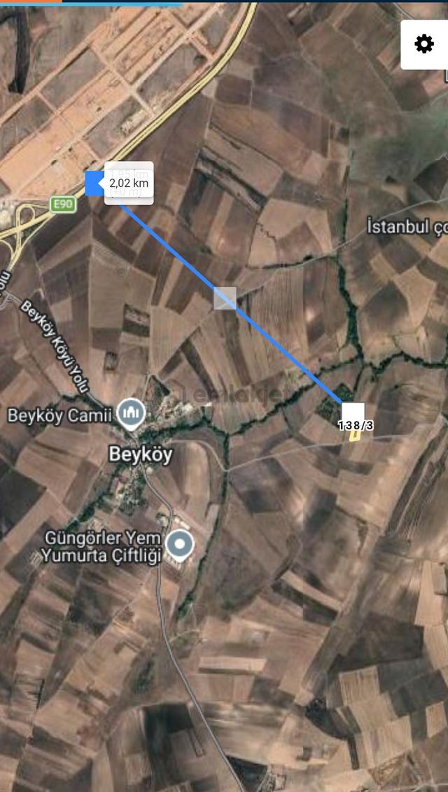 Cihan Emlak Tan Satılık Beyköy De Marmara Osb'ye 2 Km Mesafede Fırsat Tarla 2