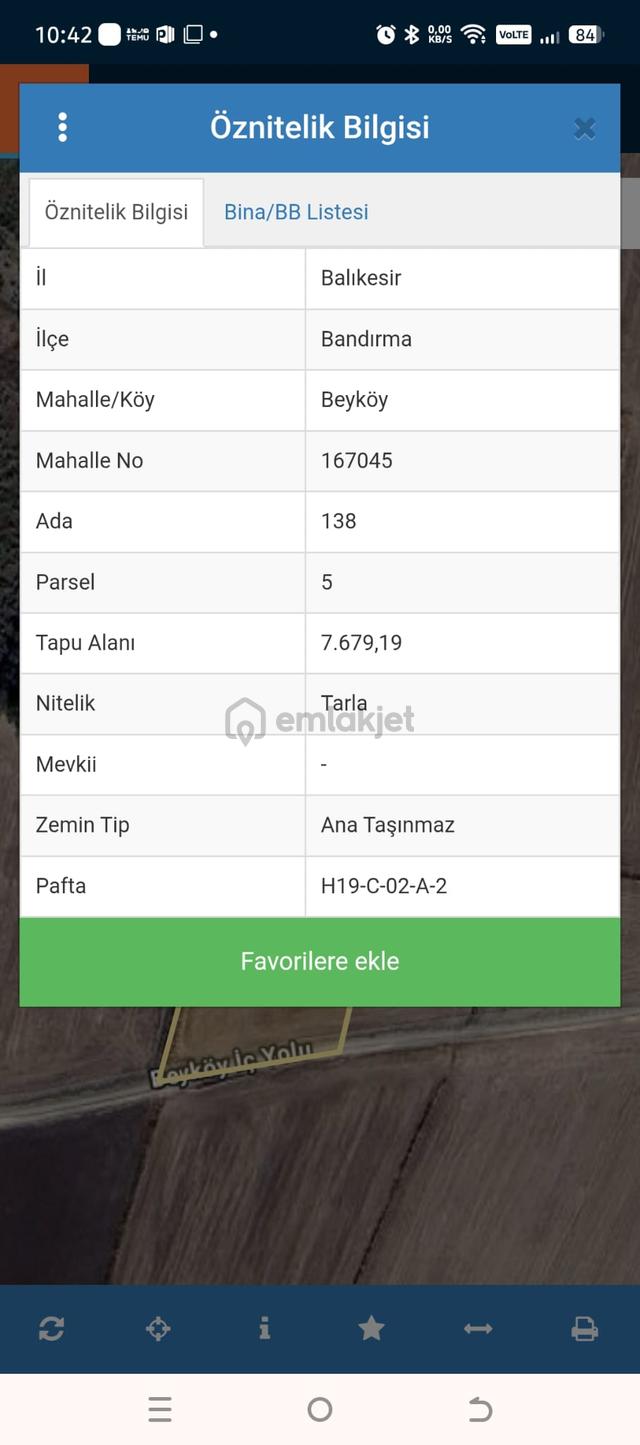 Cihan Emlak Tan Satılık Marmara Osb'ye 2 Km Mesafede Fırsat Tarla 2