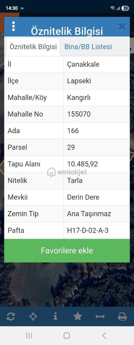 Çanakkalenin Gözdesi Kangırlı Köyü 10485 M2 Satılık Tarla 4