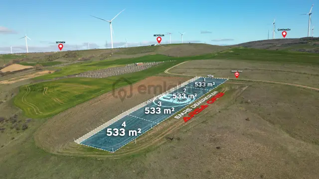 Silivri Değirmenköy'de Tepe Konumda 533 M² Satılık Tarla 3