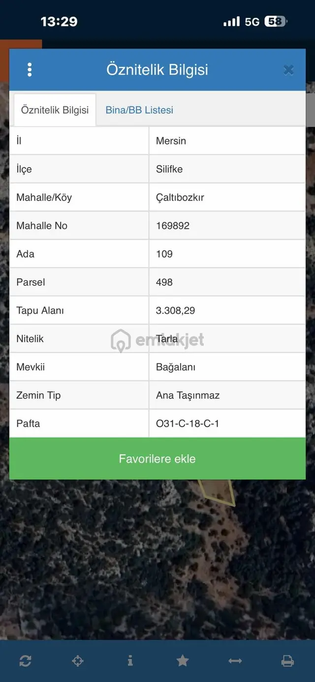 Çaltıbozkır Mah 3308m2 Tarla Satılık 3