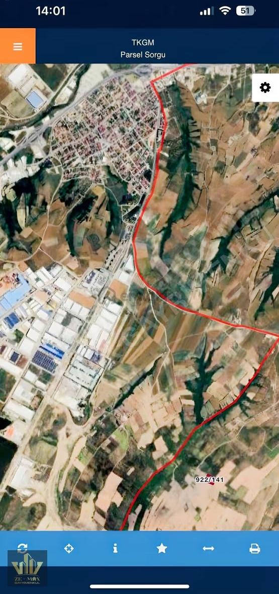 Ze/max Gayrimenkul Den 4332 M² Yatırımlık Tek Tapu Satılık Tarla 5