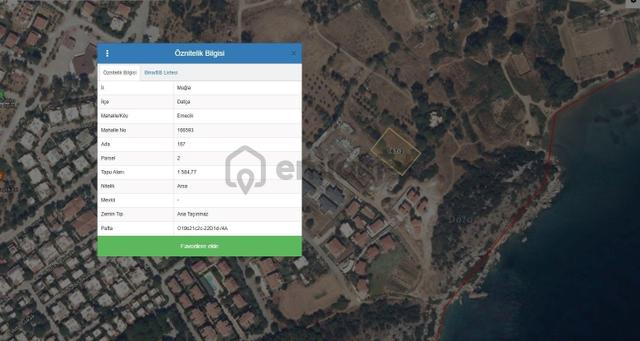 Muğla Datça İmarlı Satılık Arsa 1