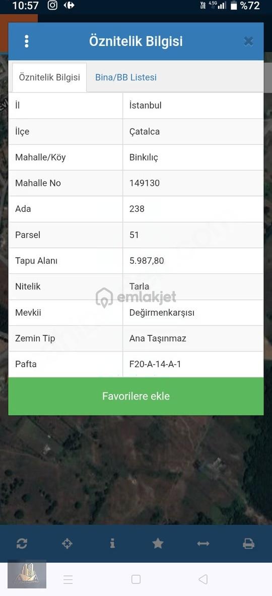 Acil! Bınkılıçta Kaçırılmayacak Yatırım Fırsatı 873 M² 2