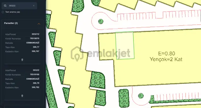 Osmangazi Satılık Arsa: 300m² Uydukent İmarlı, Emsalli Yatırım 5