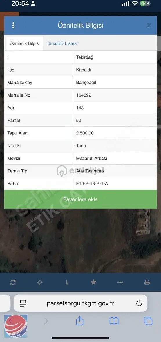 Kapaklı Bahçeağılda İmara 20 Metre Mesafede Kelepir Arazi Kapaklı Bahçeağılda İmara 20 Metre Mesafede Kelepir Arazi