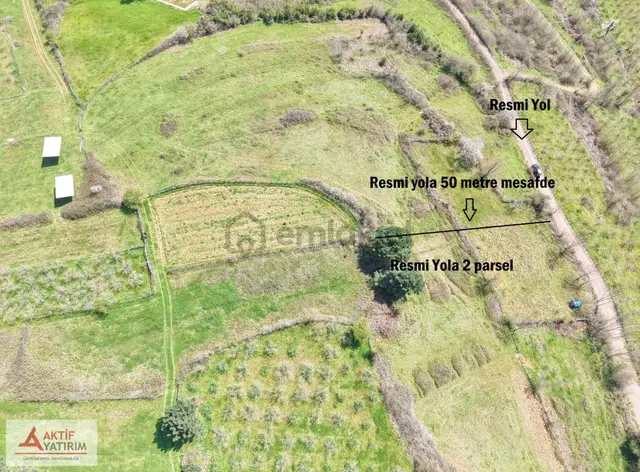 Bağırganlı'da Zirve'de Deniz Ve Doğa Manzaralı 1773 M2 Tarla 4