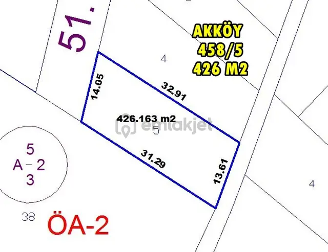 Termal Akköyde Muhteşem Doğa Manzaralı 426 M2 Arsa 4