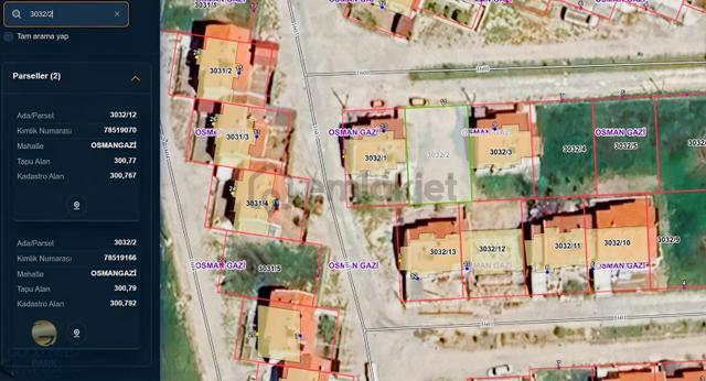Osmangazi Satılık Arsa: 300m² İmarlı, Emsalli Yatırım Fırsatı 3