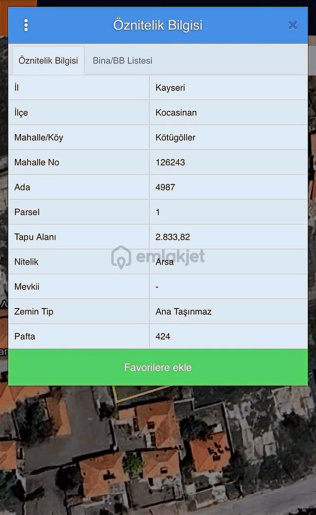 Kayseri Kocasinan Hoca Ahmet Yesevi Malallesinde Satılık Arsa 1