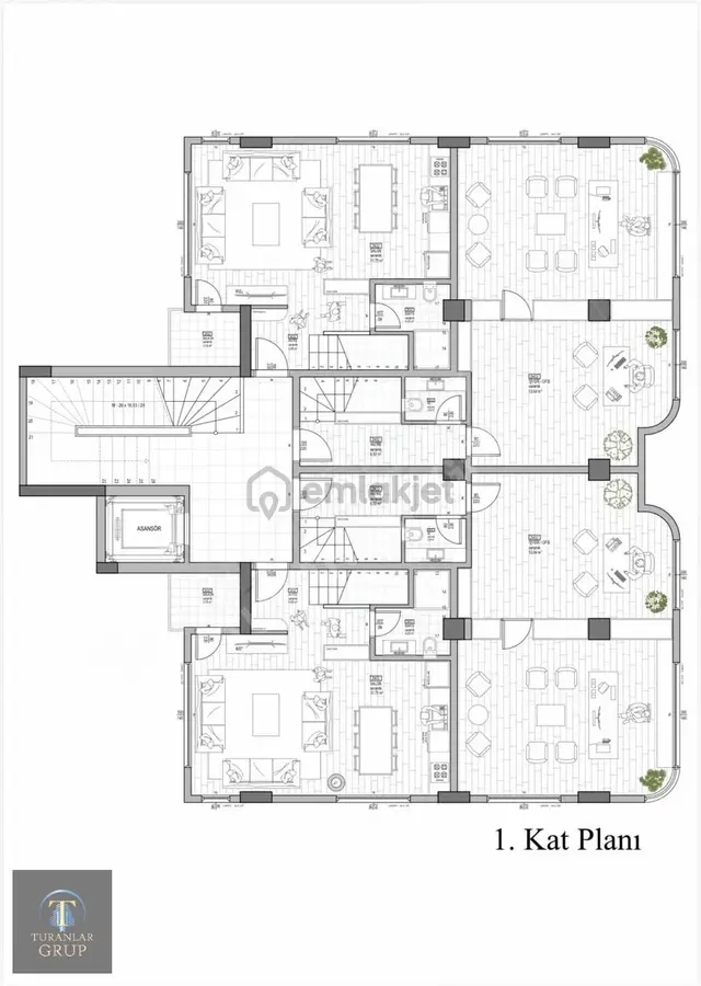 Turanlar Gruptan Fethiye Adnan Menderes Blv. Üzeri 140m2 Ofis 2