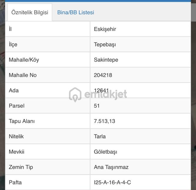 Özdemir'den Sakintepe Mah Satılık 3756 Mt. Tarla 3
