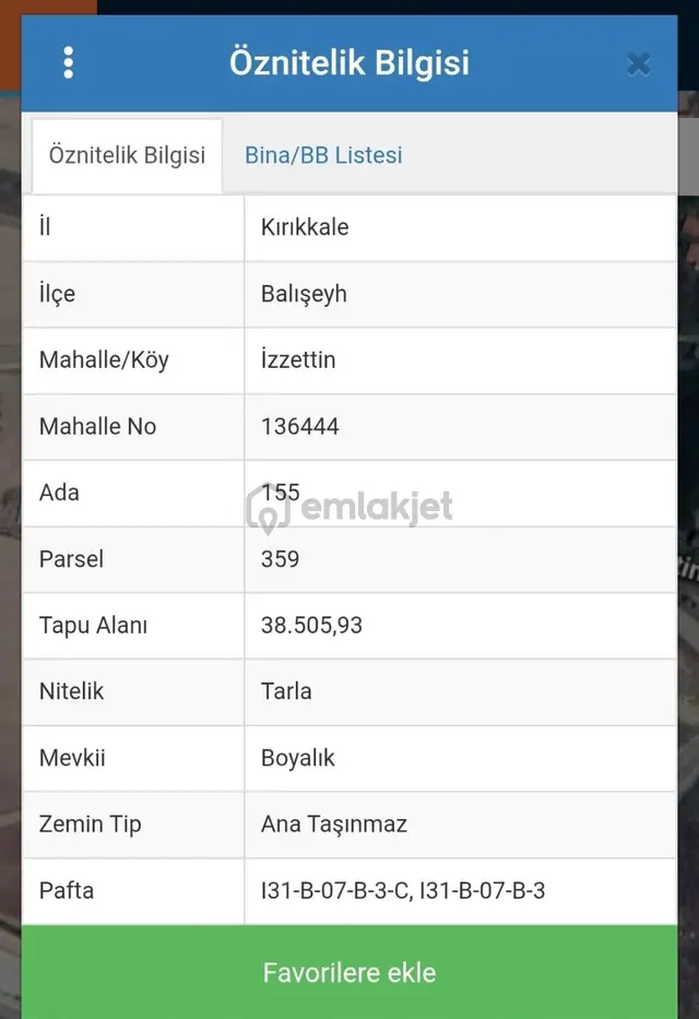 Balışeyh İzzettin Köyünde Yatırımlık Satılık Tarla/kiralanabilir 1