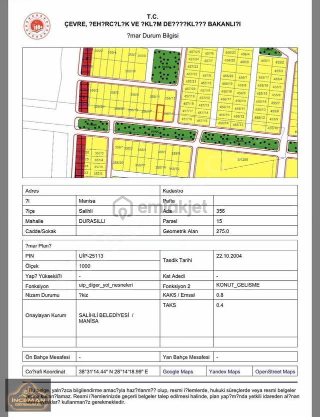 İnceman Gayrimenkulden 275m2 İmarlı Arsa 3