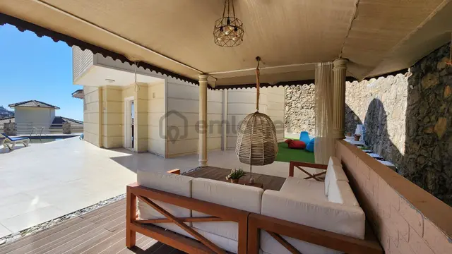 Alanya Tepede 4+1 İki Katlı Ozel Sauna 330 M2 Satılık Villa 3