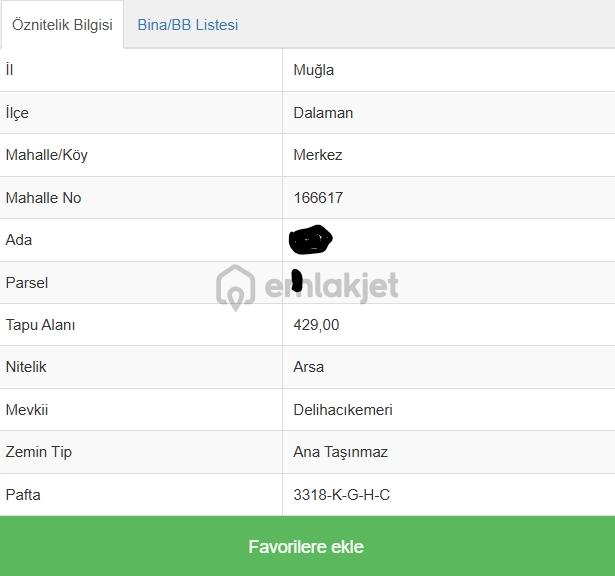 Muğla Dalaman Karaçalı Da Villa Lık Arsa 2