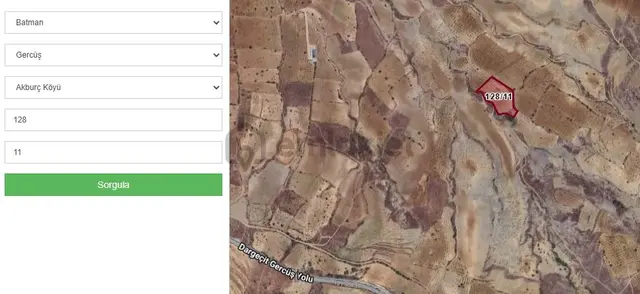 Batmanda Satılık Bağ 6701 Metrekare Yolu Var 3