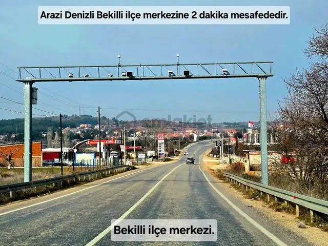 Denizli Bekilli Merkezde 1.161 M² Otoyol Yanı, İlçe Toki Mahalle Manzaralı. Açıklamayı Okuyunuz 3