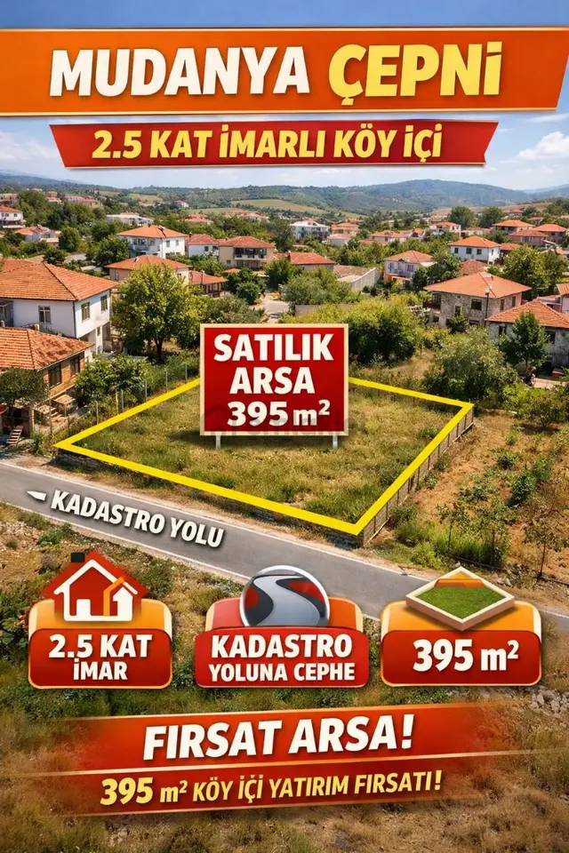 Mudanya Çepnide Satılık Fırsat İmarlı Arsa 1