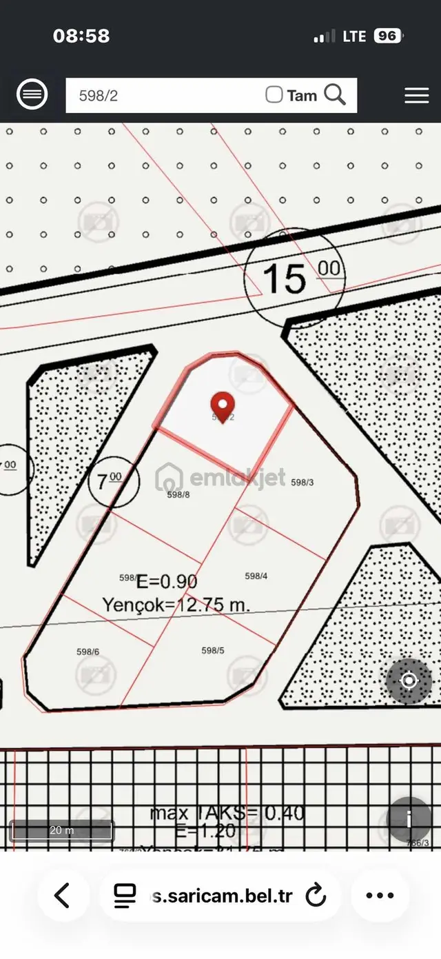 Boynuyoğun Mah.köşe Başı Önü Park 425 M2 Tek Tapu Satılık Arsa 2