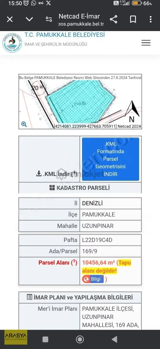 Özel İmarlı 10456 M2 Ana Asfalt Cepheli Sanayi Parseli 2