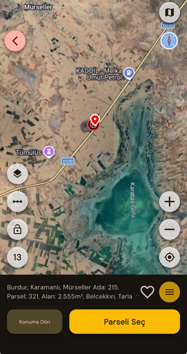 Sahibinden Kaçırılmayacak Fırsat**burdur-fethiye Ana Yoluna Sıfır 3